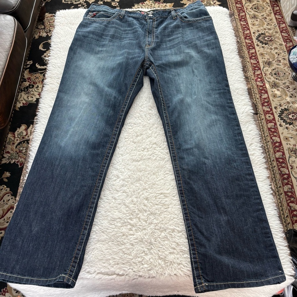 Ariat M4 Men's Blue Relaxed Bootcut Jeans size 42/34